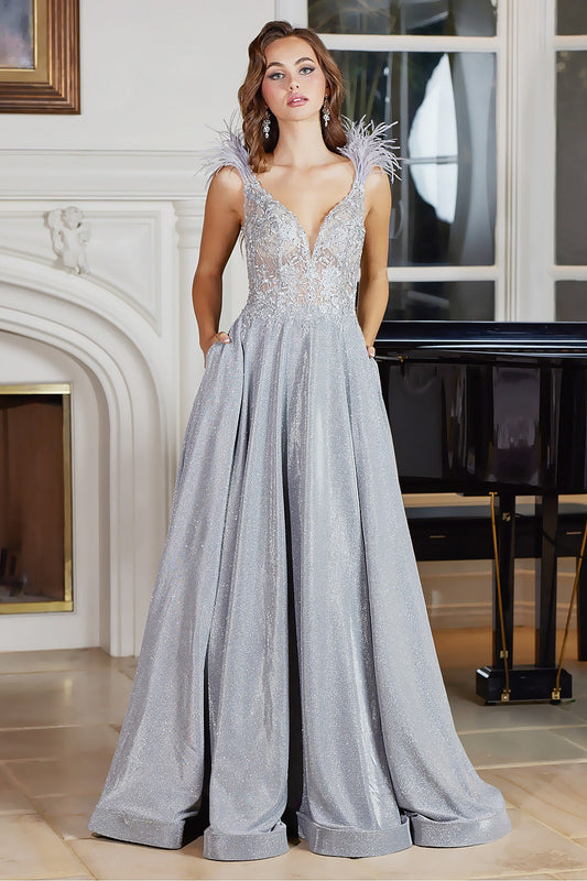 Vestido Plata AD3094