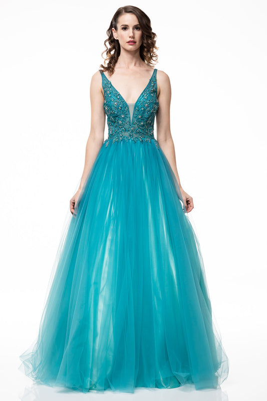 Vestido Azul Turquesa AN1027