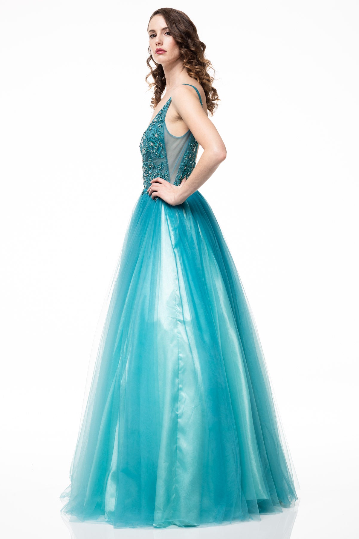 Vestido Azul Turquesa AN1027