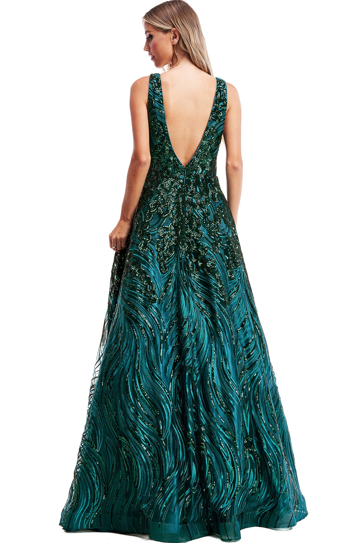 Vestido Verde Lentejuela EM3107