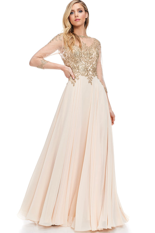 Vestido mauve MD133